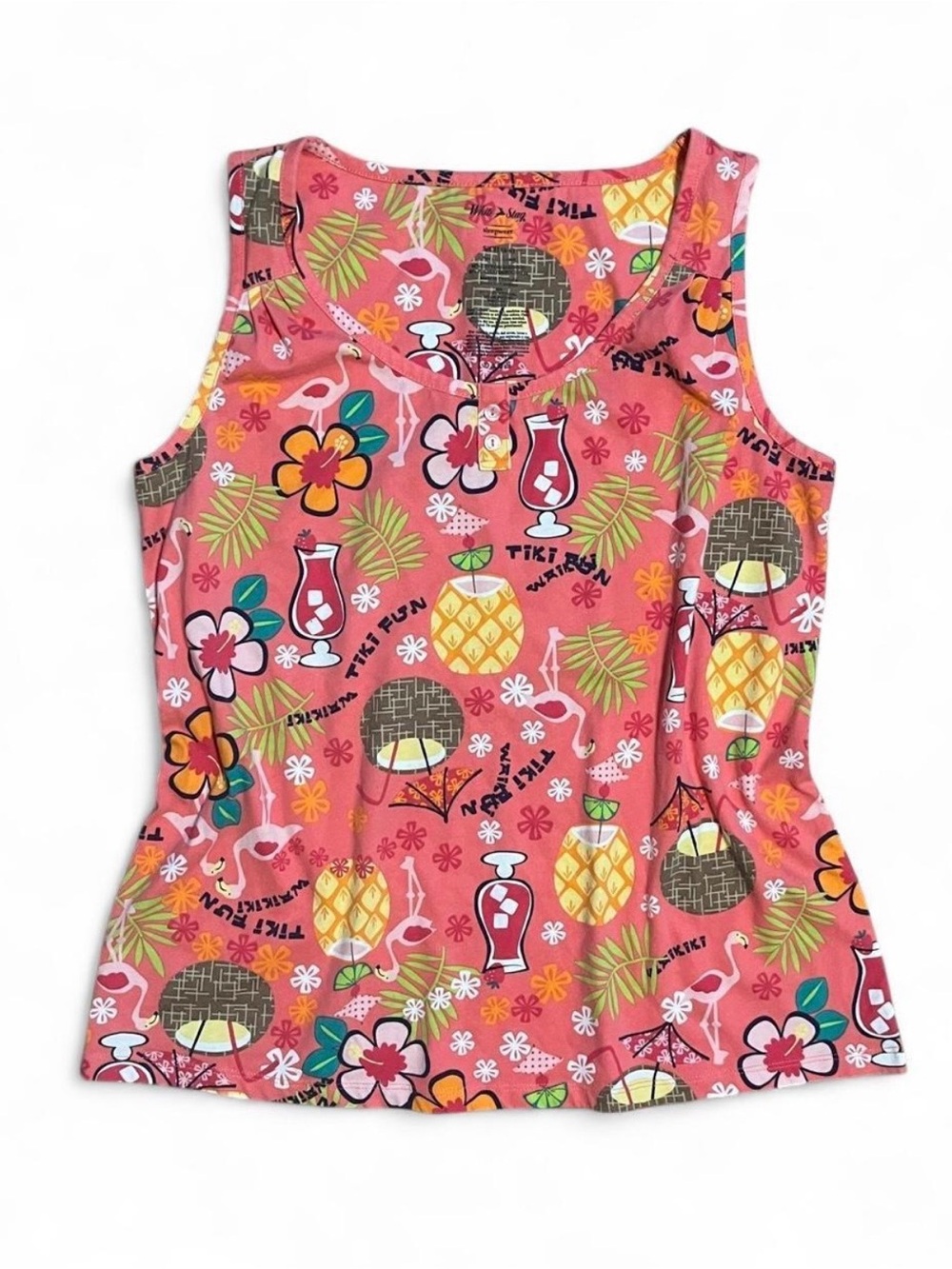 White Stag Pink Tropical Tank Top